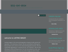 Tablet Screenshot of lasting-images.ca